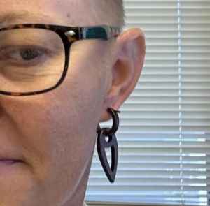 Pendientes de joyería de madera de ébano - Product Image 4