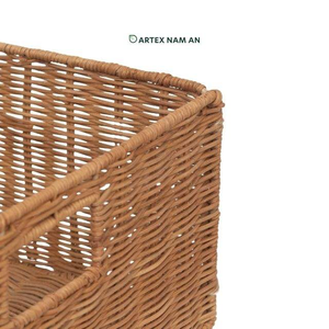 Panier de rangement en cube de rotin naturel Organisateur écologique pour la décoration de la maison et du bureau - Product Image 3