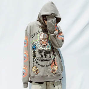 เสื้อฮู้ดผ้าฝ้าย100% แบบสวมหัวสำหรับผู้ชายเสื้อแบบดิจิตอลใส่หน้าหนาวทันสมัยดีไซน์สวย - Product Image 3