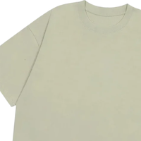 Büyük Beden Sade Bej Tişört %100 Pamuk Unisex Baskısız Tişört Premium Kalite OEM Özel Logo Baskılı Hızlı Kuruyan Çevre Dostu