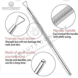 OEM Personnalisé Nouveauté 2026 Poussoir à cuticules écologique durable double face avec boucle de coupe - Product Image 6