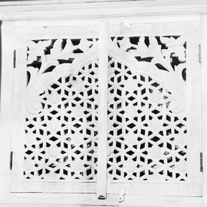 ไม้ล้างสีขาวทึบแกะสลักประตู jali สำหรับเข้าสไตล์ดั้งเดิมบ้านโรงพยาบาลเฟอร์นิเจอร์บ้านไร่สำนักงานเก็บของ - Product Image 2