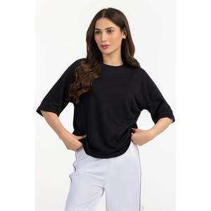 เสื้อถักทรงหลวมสำหรับผู้หญิง รุ่น WM-KTP-SS26-105 เสื้อเจอร์ซีย์ลำลองระบายอากาศดี แฟชั่นฤดูร้อน ผู้ผลิต OEM ODM - Product Image 3