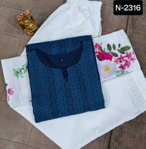 Robe traditionnelle de style indien et pakistanais et costume fantaisie Salwar Kameez vêtements de mariage et tenue de festival ensemble de Kurtis en coton - Product Image 4