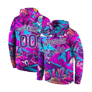 High Quality Sports Jersey Ice Hockey <b>Hoodie</b> With <b>Sublimated</b> Graphics And Kangaroo Pocket Jacket Style Sportswear - Product Image 1