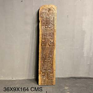 Panel Decorativo de Madera Hecho a Mano con Diseño Ancestral de Naga - Product Image 5