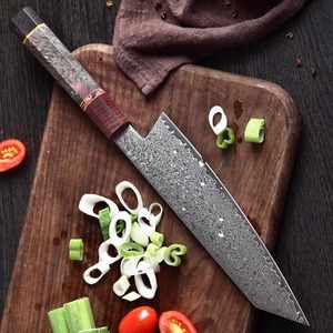 มีดเชฟทำมือแบบกำหนดเองพร้อมด้ามไม้เหล็กดามัสกัสมีดหั่นทำครัวของขวัญที่ดีที่สุดสำหรับเขาและเธอ - Product Image 5