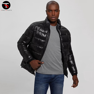 Veste d'hiver pour hommes avec logo personnalisé dernière conception longue tenue de style universitaire mince pour les activités de plein air pour les Noirs - Product Image 3