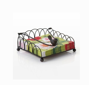 Durable and elegant metal tissue holder with beautiful handcrafted details ideal <b>for</b> long lasting timeless decor - Product Image 2