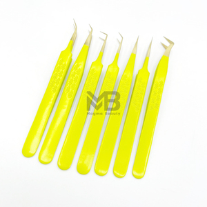 Pinzas para Extensión de Pestañas 100% Acero, Personalizadas con Marca Privada, Juego de Pinzas para Pestañas Antimagnéticas y Antiestáticas - Product Image 3