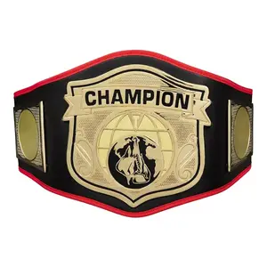 Professional Custom Champion Belt Heavy Duty Big Metal Leather Wrestling Boxing Martial Arts Championship 2024