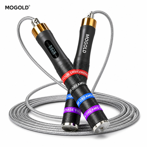 <span class=keywords><strong>Cuerda</strong></span> <span class=keywords><strong>de</strong></span> Saltar Inteligente MOGOLD con Contador, Aleación <span class=keywords><strong>de</strong></span> Aluminio, Longitud Ajustable <span class=keywords><strong>de</strong></span> 3m, Unisex, Duradera, Portátil, Capacidad <span class=keywords><strong>de</strong></span> 20kg+, para Entrenamiento en Casa - Product Image 1