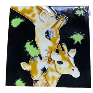 Giraffe Baby 8x8 Azulejo de cerámica de arte de pared decorativo Cerámica nueva y elegante para Backsplash - Product Image 1