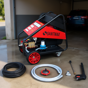 NUEVA Hidrolavadora Eléctrica de Alta Resistencia Sm5000 ORIGINAL, 5000 Psi, 5.5 Gpm, 20 Hp, Bomba de Cerámica, Agua Fría, para Lavado de Autos - Product Image 4