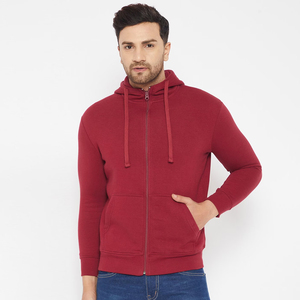 Sudadera con Capucha y Cremallera para Hombre, 100% Algodón, con Logotipo Personalizado, de Alta Calidad, Transpirable, Diseño Único, para Invierno - Product Image 1