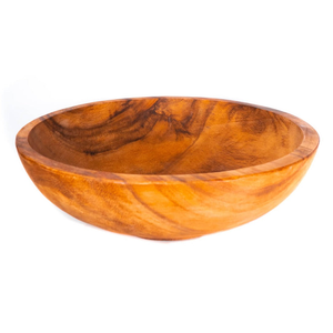 Modern Eco Friendly Handmade Wooden Serving Bowl for Fruit Snacks Coffee Table <b>Countertop</b> Display - Product Image 4