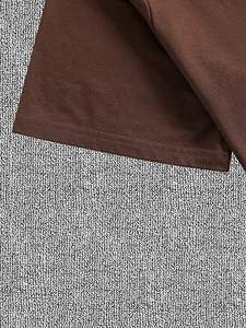 Camiseta informal de cuello redondo de alta calidad, camiseta de lana con serigrafía de manga corta transpirable con estampado personalizado - Product Image 4