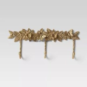 Crochet mural et rails de suspension en forme de feuille et de papillon en métal de vente chaude avec un design d'aspect luxueux et un support d'emballage - Product Image 3