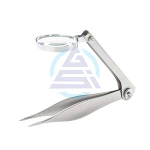 Pinzas de ortodoncista dental con lupa, instrumentos de laboratorio dental médico, herramientas de odontología edentulosas - Product Image 1