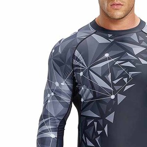 Camiseta de Compresión Unisex para Entrenamiento de MMA, Manga Larga, Estampada, Ajustada, Ecológica, UPF50+ - Product Image 6