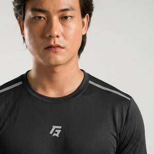 เสื้อยืดเฮฟวี่เวท 21 ตัว ผ้าถักสีดำ พิมพ์ลายสกรีน สไตล์เพอร์ฟอร์แมนซ์ สำหรับออกกำลังกาย ลายกราฟิก - Product Image 5