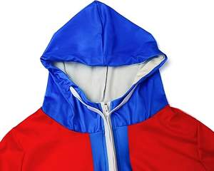 Conjuntos cortos cortavientos de nailon de alta calidad, ropa de calle de verano personalizada, impermeable, con cremallera y logotipo bordado, estilo informal - Product Image 6