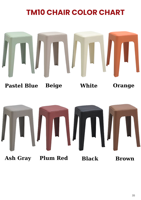 Tabouret en plastique rembourré, écologique, durable, avec rangement, portable, empilable, imperméable, compact, confortable, design moderne, pour utilisation en parc