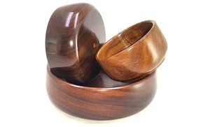 Tazón de madera elegante hecho a mano para cocina, oficina o servicio de frutas, diseño intrincado, multiusos, precio bajo - Product Image 3