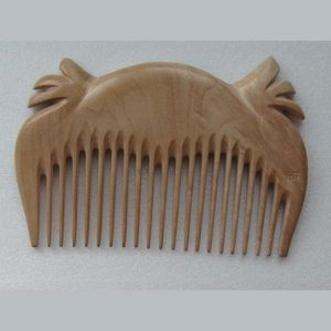Peigne à cheveux en bois de conception à la mode faite à la main pour une utilisation en salon de gros en Inde - Product Image 6