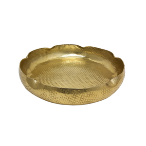 Ensemble de 2 bols de service en métal pour ustensiles de cuisine finis noir et or bleu et or pour décor de vaisselle fait à la main - Product Image 2