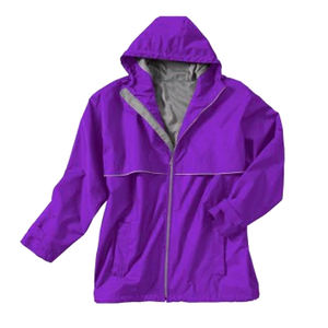 Veste de pluie d'hiver pour homme en toile imperméable et lisse, motif lettres sur le devant, légère, respirante, broderie, utilisation par temps tempête - Product Image 4