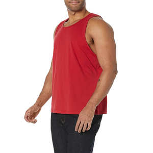 Nueva llegada de encargo de los hombres camiseta sin mangas bajo MOQ transpirable y transpirable nuevo diseño de los hombres camiseta sin mangas para la venta en línea - Product Image 3