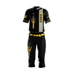 เครื่องแบบเบสบอลผ้าเจอร์ซี่กางเกงโพลีเอสเตอร์แห้งเร็วระบายอากาศได้ดี - Product Image 1