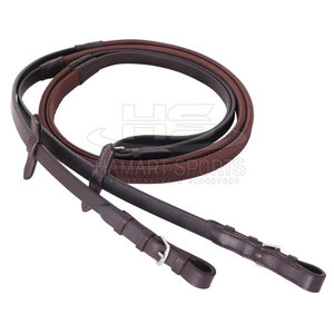 Rênes classiques d'équitation professionnelle de bonne qualité Rênes classiques de cheval Logo personnalisé Meilleure vente à bas prix - Product Image 1
