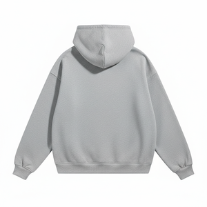 Sweat à capuche en polaire polyester pour homme, de haute qualité, streetwear, imprimé, motif uni, respirant, sur mesure - Product Image 2