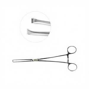 คีมหนีบเนื้อเยื่อคุณภาพสูง Allis Tissue Forceps ขนาด 4x5 ซี่ฟัน สแตนเลสสตีล ใช้งานด้วยมือ ได้รับการรับรองมาตรฐาน CE สำหรับเครื่องมือแพทย์ - Product Image 1