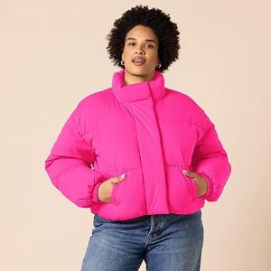 Veste matelassée légère en nylon tissé pour femmes, veste décontractée, vêtements d'extérieur d'hiver pour femmes - Product Image 6