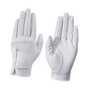 Último estilo de piel de oveja de cuero por encargo suave PU hombres mujeres golfista deportes de verano guantes de golf duraderos - Product Image 1