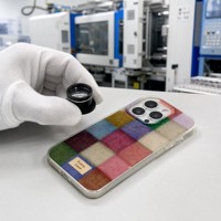 Coque de téléphone antichoc en TPU à motif patchwork à carreaux de dessin animé pour iPhone 17, 17 Pro, 17 Air, 17 Pro Max, 16