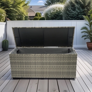 NUEVO 2025 NUEVO IPRO Outdoor Garden Patio muebles de mimbre de ratán, muebles de jardín Pe Rattan caja de almacenamiento - Product Image 2