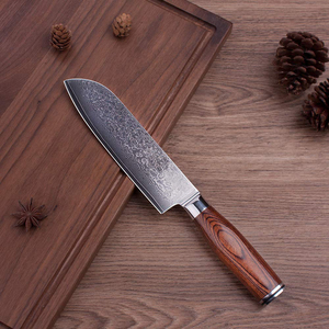 Venta al por mayor personalizado de alta calidad OEM ODM servicio japonés hecho a mano Damasco Pakka cuchillo de Chef de madera diseño moderno Material de Metal - Product Image 6