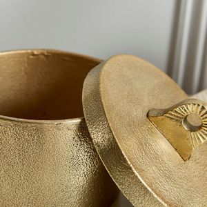 Azúcar latón azúcar y crema ollas caja hogar utensilios de cocina artículo decorativo vajilla proveedor al por mayor - Product Image 6