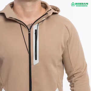 Custom Unisex <b>Zip</b>-Up Hoodies Heavyweight Oversized 100% Cotton Fleece/French Terry Breathable Quick Dry Embroidered Printed Logo - Product Image 5