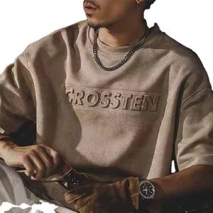 T-shirts pour hommes à col rond et manches courtes, 100% coton peigné, coupe ample, écologiques, livraison rapide, personnalisables, vente en gros de haute qualité - Product Image 1