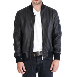 Chaqueta de cuero cálida de invierno para hombre, trajes ajustados informales transpirables, cuello levantado, cremallera a un precio razonable, ligera, impermeable - Product Image 3