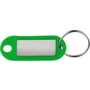 Llavero de Plástico Verde ALCO, 52 x 21 x 3 mm, 10 Unidades por Paquete, Cadenas de Llaves de Plástico - Product Image 1