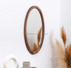 Espejo de Pared KALATRI de Estilo Antiguo, Hecho a Mano, Ecológico, Ligero y Grueso, con Marco de Madera de Haryana - Product Image 5