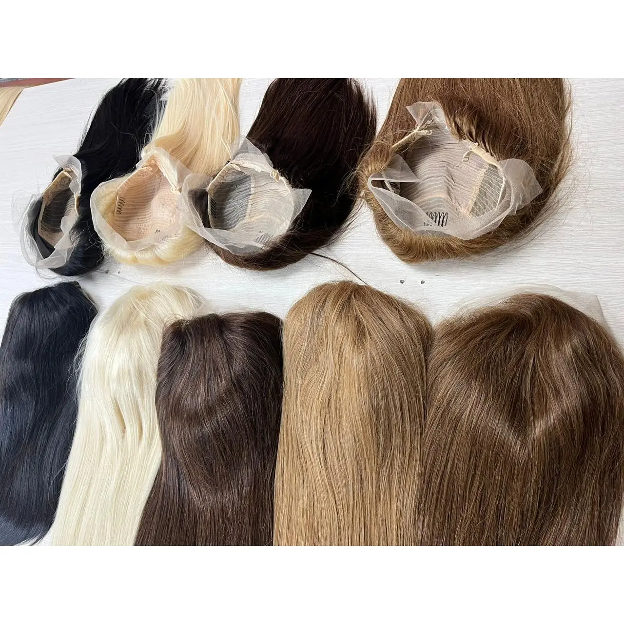 Wholesale Factory 100% Human Hair Beautiful Front Lace 13x4 Wigs Silky Natural Straight Various Colors
