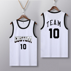 Camiseta de baloncesto personalizada para hombre, camiseta de malla Retro de secado rápido Vintage, conjunto de sarga de aparejos con ropa de baloncesto Retro transpirable - Product Image 1