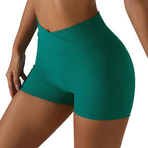 Pantalones Cortos Deportivos de Alto Rendimiento para Mujer, Hechos con Tela Suave y Lisa, Precio Razonable, Pantalones Cortos de Gimnasio con Forma de V de Alto Impacto - Product Image 5
